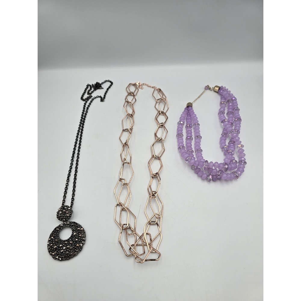 Unbranded Fashion Necklace Lot Women OS Multi Excellent Beaded Geometric Pendant
